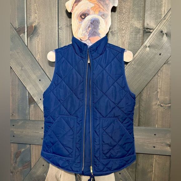 J. Crew Jackets & Blazers - J. Crew Blue Puffer Vest